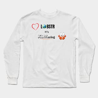 XLM Stellar, Lobstr Wallet Long Sleeve T-Shirt